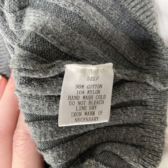 Cotton Candy Womens Solid Gray Crop Ribbed Knit Sweater Tank Top Small - Picture 4 of 4